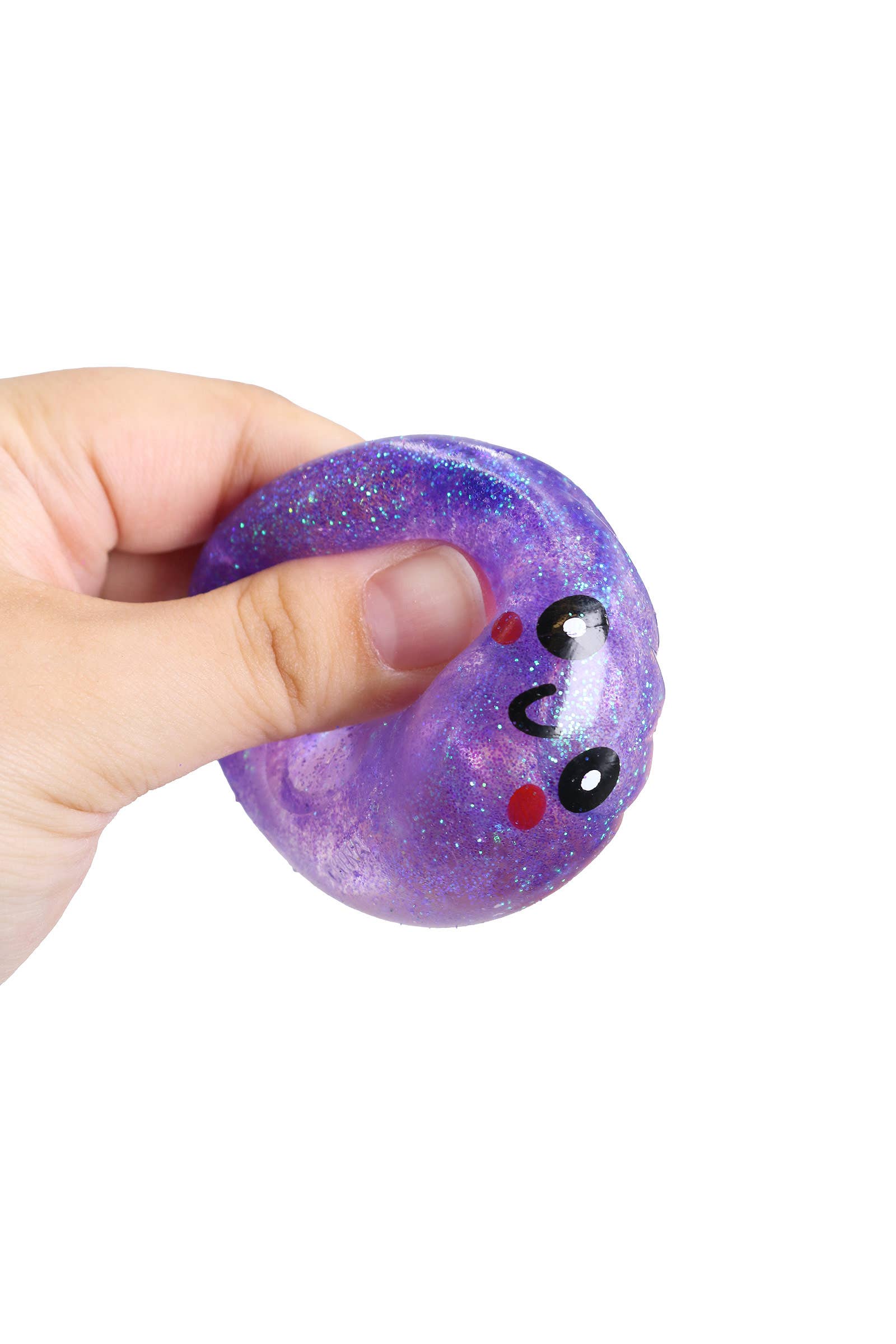 Mini Dumpling Glitter Maltose Putty Filled Squishy - 2 Inch