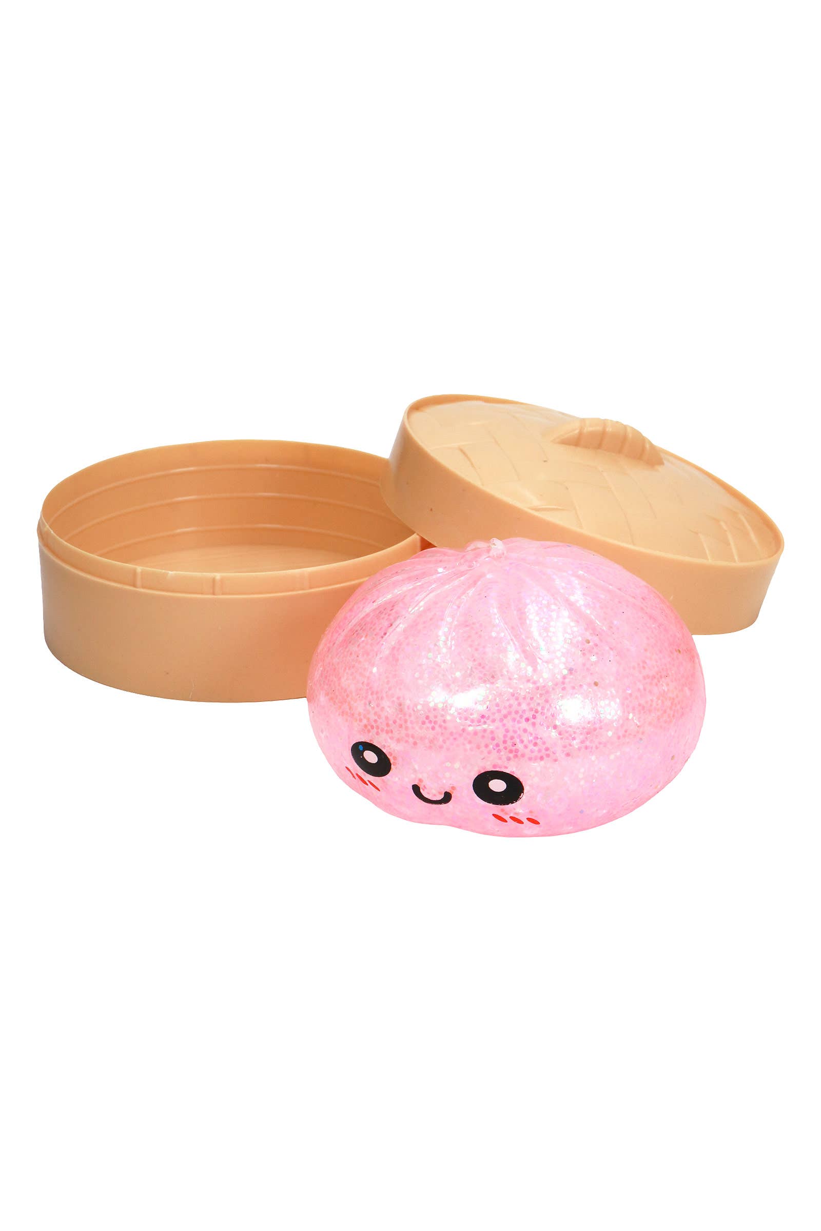 Glittery Bao Bun Dumpling Water Bead Filled Squishy - 12 Pcs