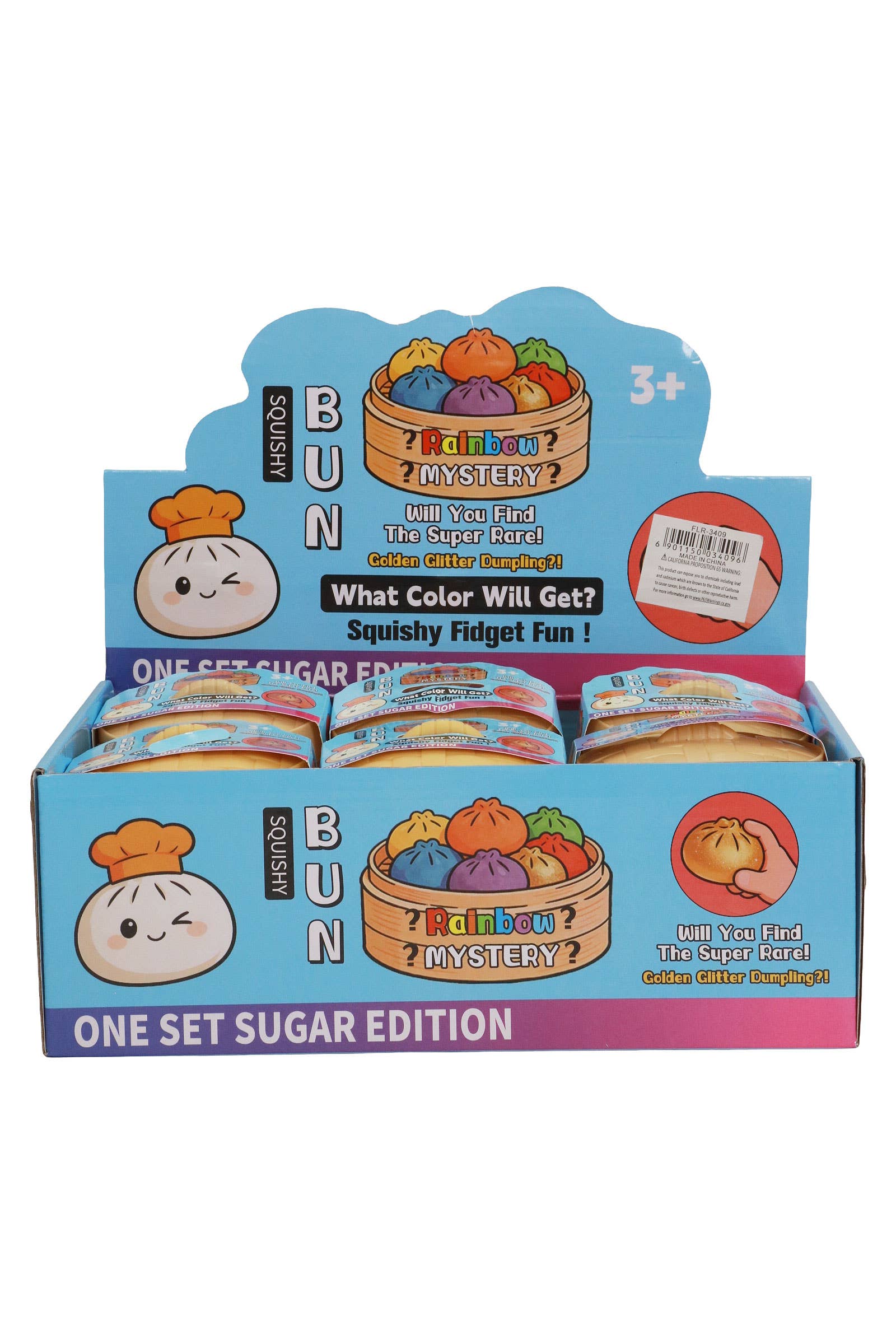 Dumpling Fluffy Slime Squishy Bao Bun Blind Box - 12 Pcs