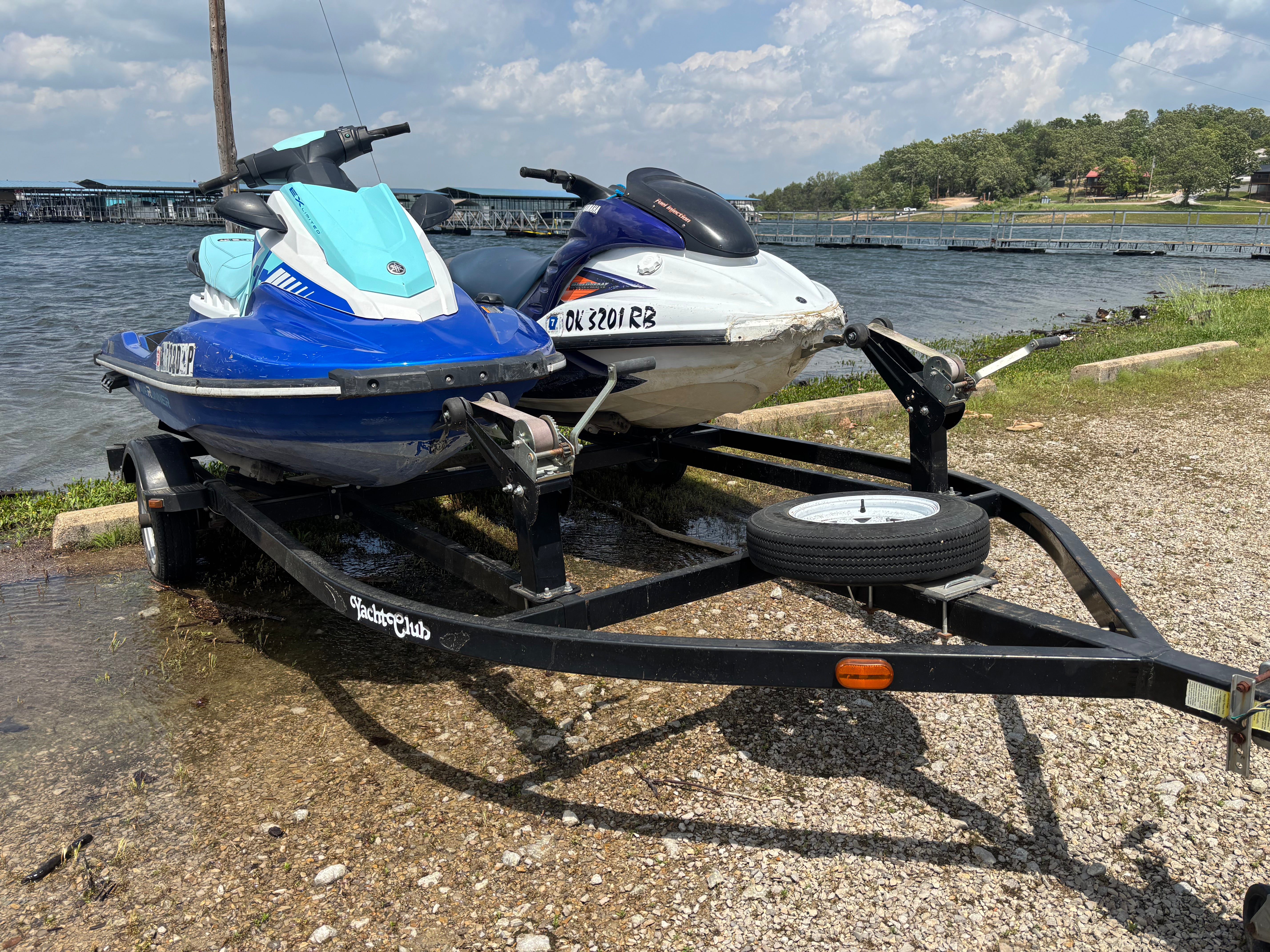 Two Used Yamaha Jet Skis with Trailer for Sale $9,500