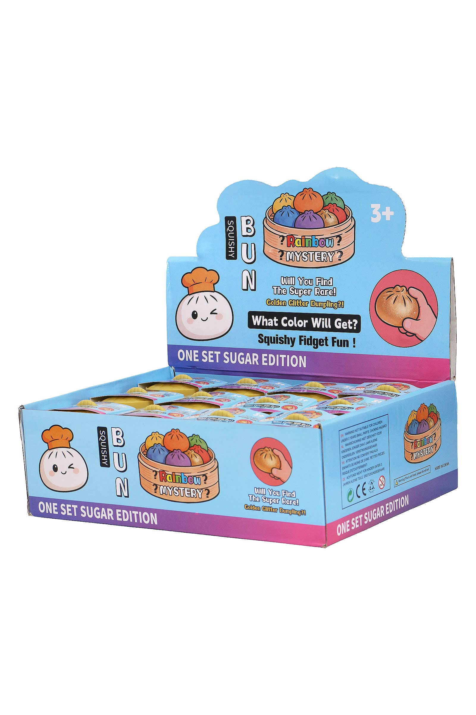 Mini Dumpling Glitter Maltose Putty Filled Squishy - 2 Inch