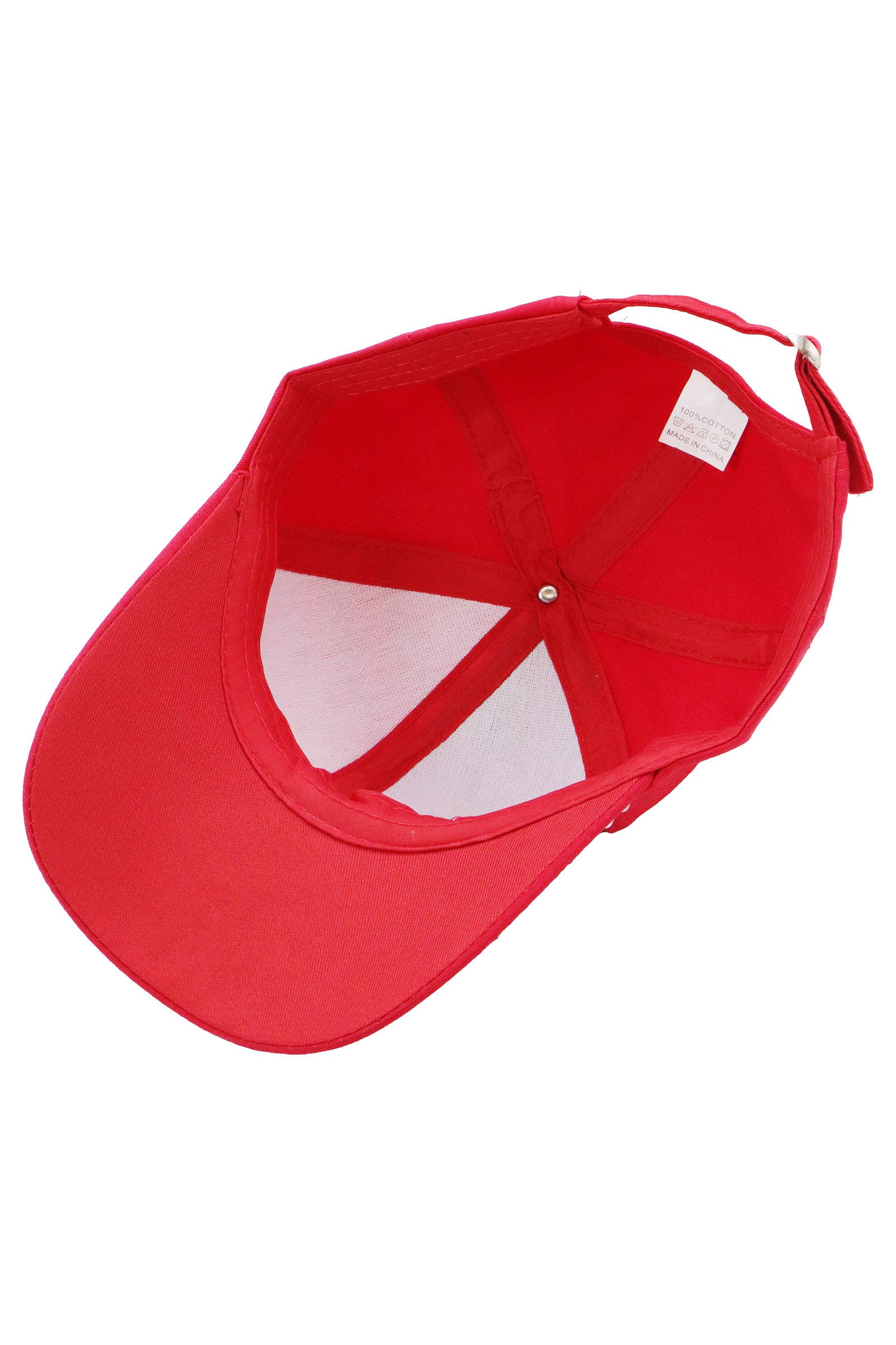 American Flag Stripe Bling Rhinestone Baseball Cap
