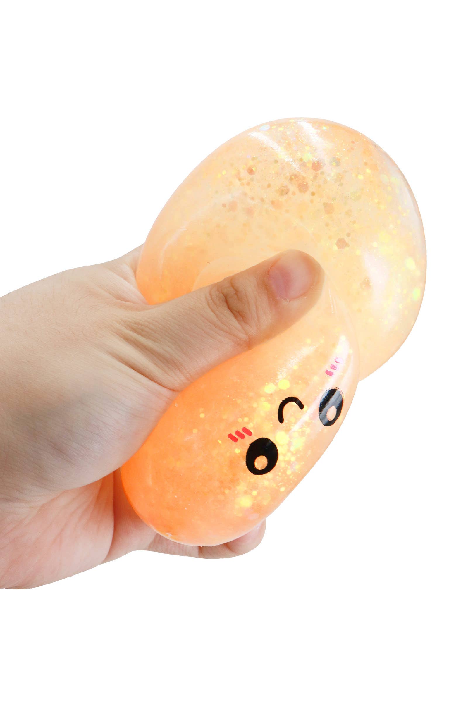 Glow In Dark Glitter Jiggly Jelly Dumpling Bao Bun Squishy