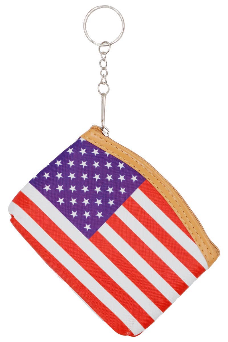 American Flag PU Leather Coin Purse Bag