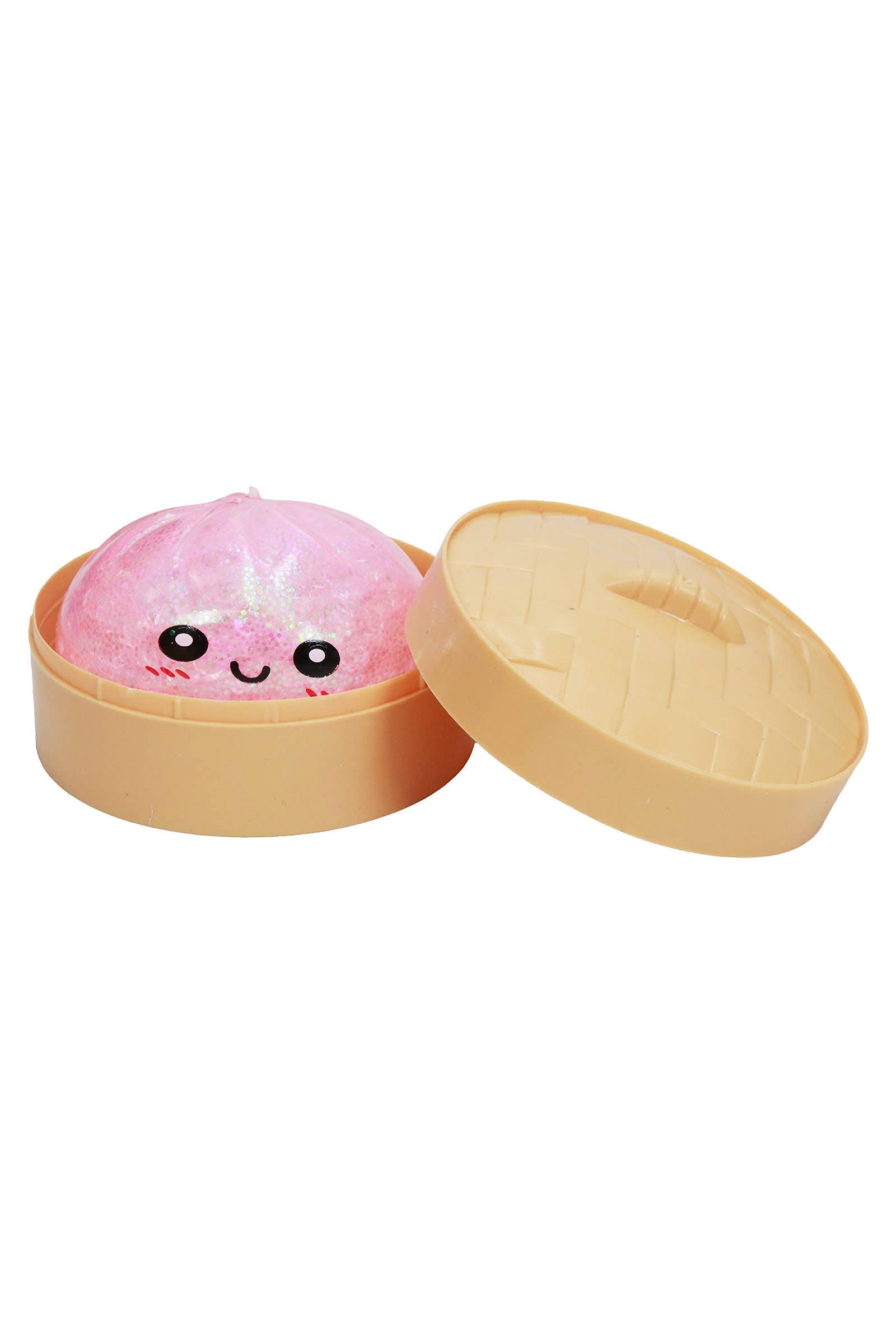 Glittery Bao Bun Dumpling Water Bead Filled Squishy - 12 Pcs